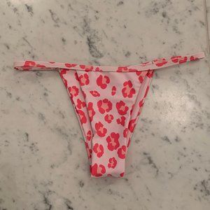 Pink Cheetah print bikini bottoms